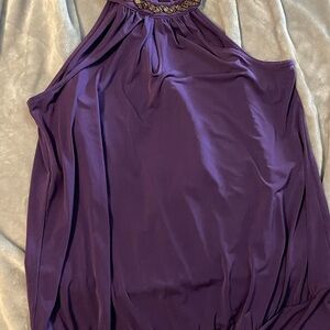 Lane Bryant Rich Purple Bare Shoulder Blouse